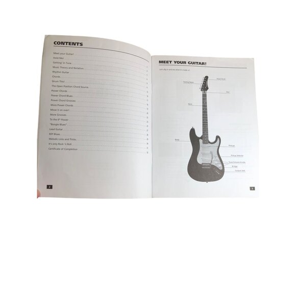 First Act Learn & Play Guitar Acoustic & Electric Instruction Book Method - Picture 4 of 6